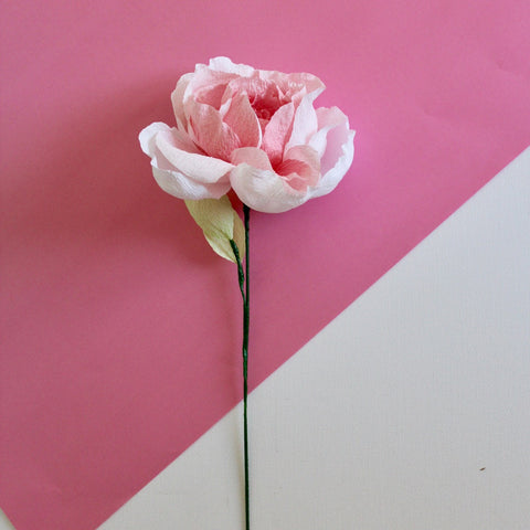English Rose Paper Flower