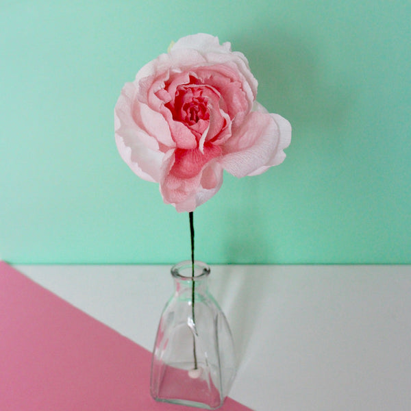 English Rose Paper Flower