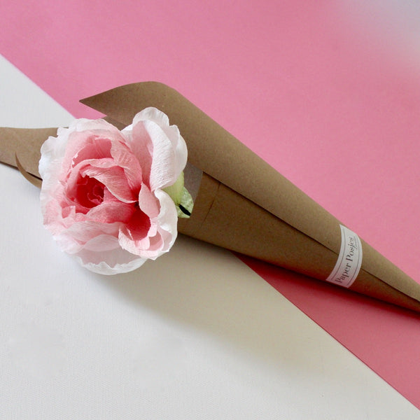 English Rose Paper Flower