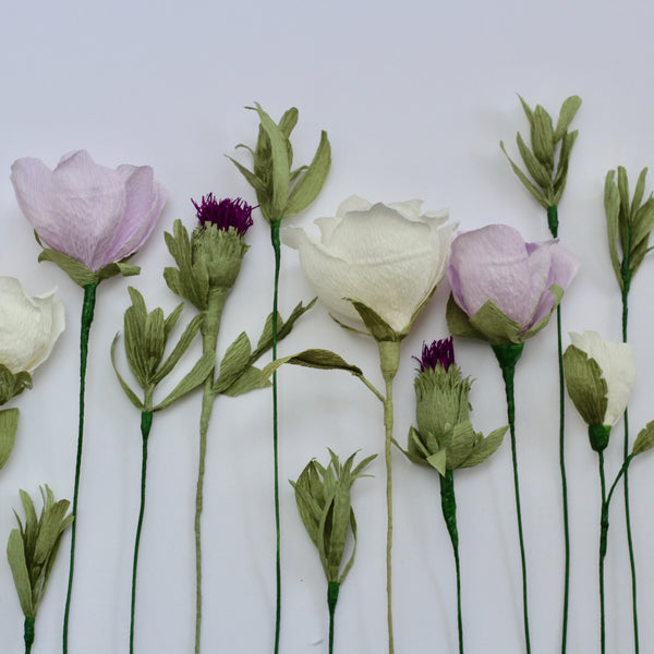 White and purple bouquet