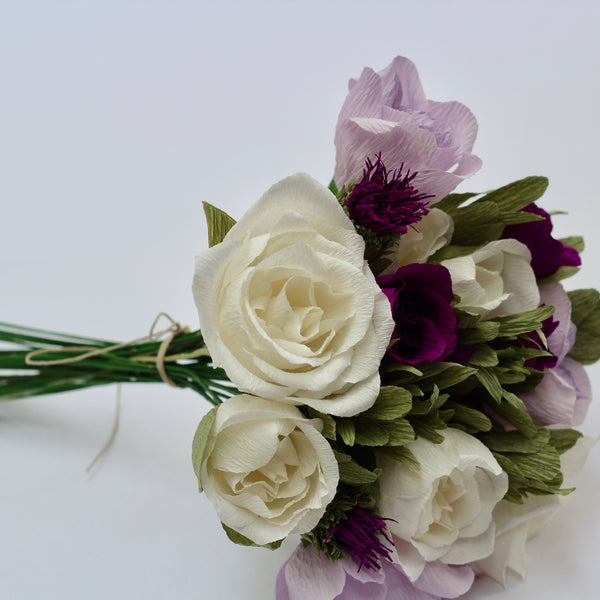 White and purple bouquet