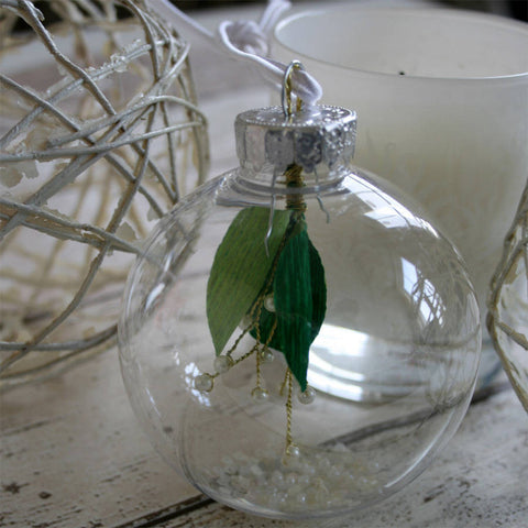 Paper Mistletoe Bauble Decoration